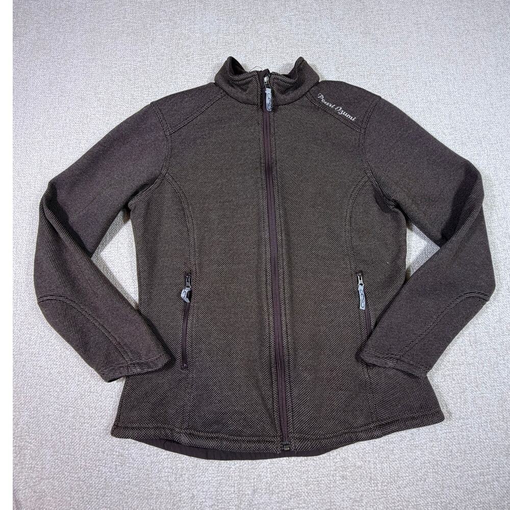 Pearl Izumi Pro Women's Large Brown Cycling Jacket Zip Front Long Sleeve Road